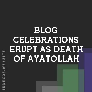 Global Celebrations Erupt as Death of Ayatollah Ali Khamenei Confirmed | Logo - Indexof